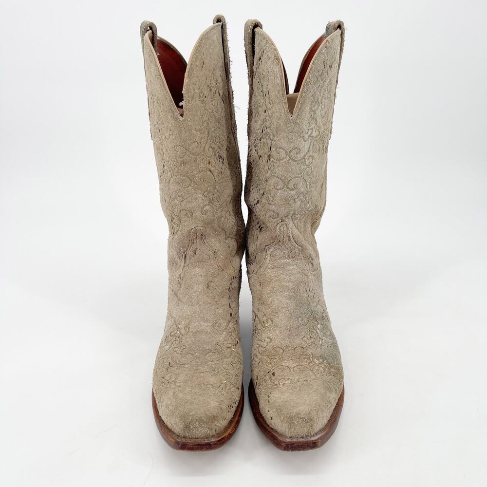 Lucchese Women’s 7.5 Stone Metallic Python Print … - image 5